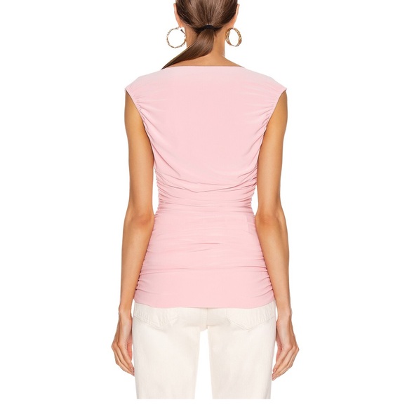 Norma Kamali Bubble Gum Tara Top - Picture 3 of 14